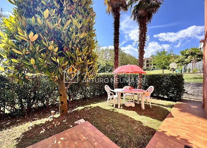 250 - Appartamento trilocale con portico e giardino, aria condizionata, a 150 mt dal centro di Numana - SPIAGGIA WHITE BEACH CLUB OMAGGIO dal lun al ven FINO AL 02-08 Numana